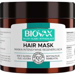 L'Biotica BIOVAX Intensywnie regenerująca maseczka do włosów słabych ze skłonnością do wypadania 250 ml