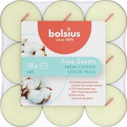Bolsius True Scents Świeża Bawełna podgrzewacz zapachowy 4 godzinny 18 sztuk