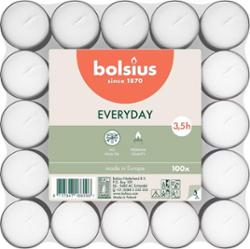 Bolsius Everyday Lites świeczki białe bezzapachowe 3,5h w stosie 100 sztuk