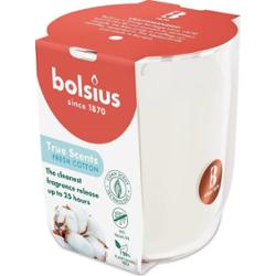 Bolsius True Scents Świeża Bawełna świeca zapachowa 80/73 w szkle