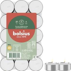 Bolsius podgrzewacze bezzapachowe białe 4 godzinne w stosie 30 sztuk