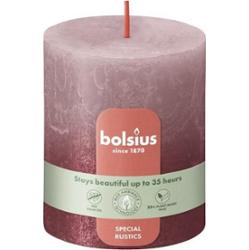 Bolsius Rustic Sunset  Pudrowy róż + Czerwień świeca dekoracyjna 80/68