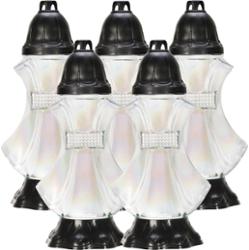 Bispol 5041 Tęcza bezbarwny znicz szklany 5 sztuk