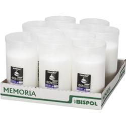 Bispol Memoria p500 wkłady parafinowe do zniczy 80 godzin palenia 10 sztuk