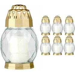 Bolsius Diamond Złoto przezroczysty lampion 6 sztuk