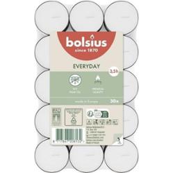 Bolsius Everyday Lites świeczki białe bezzapachowe 3,5h w stosie 30 sztuk