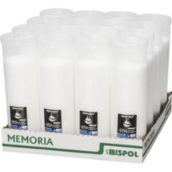 Bispol Memoria p400 wkłady parafinowe do zniczy 95 godzin palenia 16 sztuk