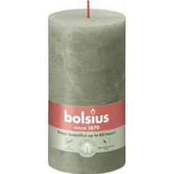 Bolsius Rustic Shine Zielona Oliwka świeca dekoracyjna 130/68