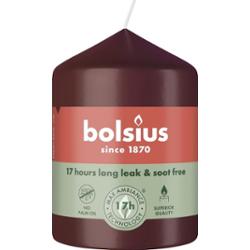 Bolsius Essentials Aksamitna Czerwień świeca pieńkowa 80/58mm