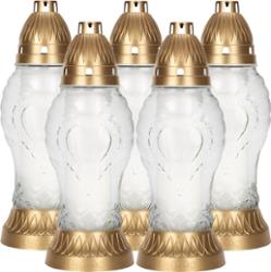 Bispol 4046 bezbarwny znicz szklany 5 sztuk