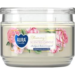 Bispol Kwitnące Kwiaty świeca zapachowa w niskim słoju snp106-449 Aura 1 sztuka