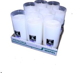 Bispol Memoria p600 wkłady parafinowe do zniczy 100 godzin palenia 10 sztuk