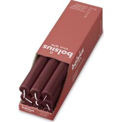 Bolsius Rustic Aksamitna Czerwień - świeca stołowa 270/23mm - 9 sztuk