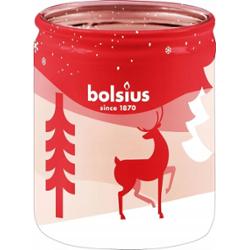 Bolsius True Glow świąteczna świeca zapachowa w szkle 82/68 - Żurawina