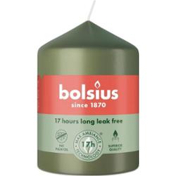 Bolsius Essentials Zielona Oliwka świeca pieńkowa 80/58mm