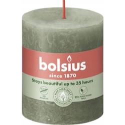 Bolsius Rustic Shine Zielona Oliwka świeca dekoracyjna 80/68