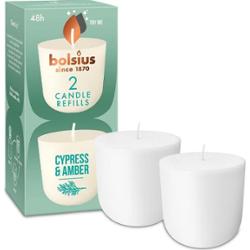 Bolsius CleanLight CYPRYS i AMBER wkład zapachowy wymienny 24h - 2 sztuki