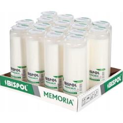 Bispol Memoria w08 wkłady olejowe do zniczy 8 dni palenia 16 sztuk
