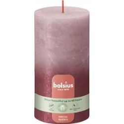 Bolsius Rustic Sunset Pudrowy róż + Czerwień świeca dekoracyjna 130/68