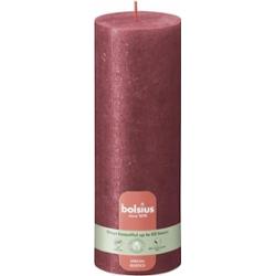 Bolsius Rustic Shimmer Czerwona świeca dekoracyjna 190/68 mm