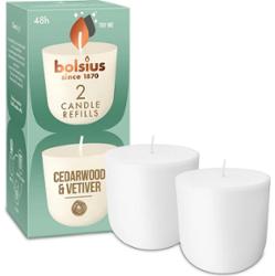 Bolsius CleanLight DRZEWO CEDROWE i WETIWERIA wkład zapachowy wymienny 24h - 2 sztuki