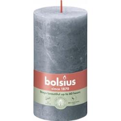 Bolsius Rustic Shine Szaroniebieska świeca dekoracyjna 130/68