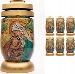 Bolsius Witraż lampion 3s 03 znicz 6 sztuk