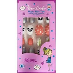 Deni Carte Tipsy Kids - tipsy przyklejane dla dzieci, różne wzory Pandy | Biało-Czarno-Różowe