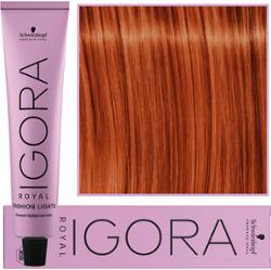Schwarzkopf Professional Igora Royal Fashion Lights – nadająca blasku farba do włosów, 60ml L-77  |  Miedziany Ekstra