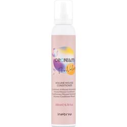 Inebrya Ice Cream Pro Volume Mousse - odżywka w piance dodająca objętości, 200ml