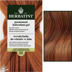 Herbatint Permanent Haircolour Gel – trwała, ziołowa farba do włosów w żelu, 170ml 8R | Jasny Miedziany Blond
