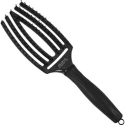 Olivia Garden Finger Brush Medium Midnight Desert - szczotka do rozczesywania włosów Black Onyx | Czarny Onyks