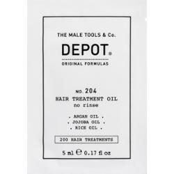 Depot NO. 204 Hair Treatment Oil – odżywczy olejek do pielęgnacji włosów dla mężczyzn, 5ml