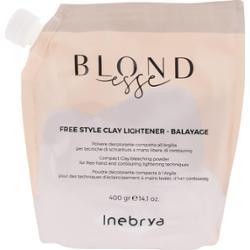 Inebrya Blondesse Free Style Clay - glinka rozjaśniająca włosy, zmiana koloru do 5 tonów, 400g