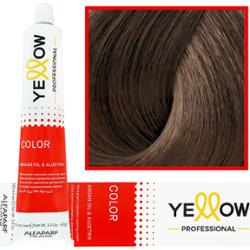 Alfaparf Yellow - trwała farba do włosów z aloesem i kiełkami pszenicy, 100ml 7,32 | Średni Złoty Fioletowy Blond