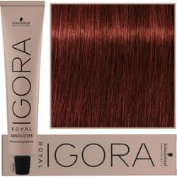 Schwarzkopf Professional Igora Royal Absolutes - trwała farba do włosów z kolagenem, 60ml 6-80 | Ciemny Blond Naturalny Czerwony