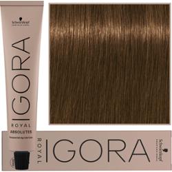 Schwarzkopf Professional Igora Royal Absolutes - trwała farba do włosów z kolagenem, 60ml 7-140 | Średni Blond Cendre Naturalny Beżowy