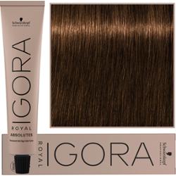 Schwarzkopf Professional Igora Royal Absolutes - trwała farba do włosów z kolagenem, 60ml 6-50 | Ciemny Blond Złoty Naturalny