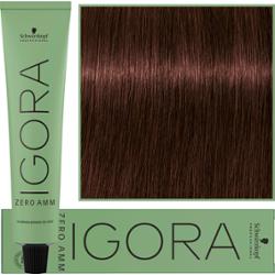 Schwarzkopf Professional Igora Zero Amm - profesjonalna farba do włosów bez amoniaku, 60ml 4-68  |  Średni Brąz Czekoladowo Czerwony