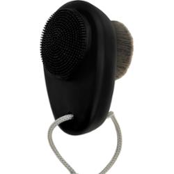 DeniCarte Szczotka do twarzy limfatyczna 2w1 czarna – delikatny masaż i oczyszczanie twarzy