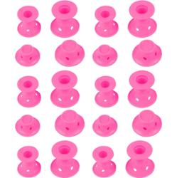 Deni Carte Papiloty - wałki silikonowe do włosów, różowe, 20 sztuk