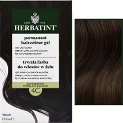 Herbatint Permanent Haircolour Gel – trwała, ziołowa farba do włosów w żelu, 170ml 4C | Popielaty Kasztan