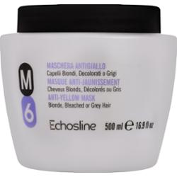 Echosline M6 Anti-Yellow Mask – maska neutralizująca żółte odcienie do włosów blond, 1000ml
