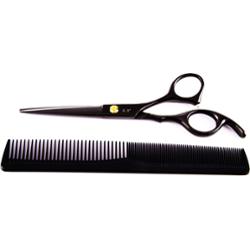 Fox Black Rose czarne nożyczki fryzjerskie 6.0