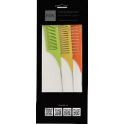 Fox Balayage Set Color - komplet grzebieni do balejażu, 3szt