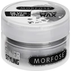 Morfose Hair Color Wax - koloryzujący wosk do włosów, mocny, matowe wykończenie, 100ml Silver | Srebrny