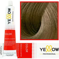 Alfaparf Yellow - trwała farba do włosów z aloesem i kiełkami pszenicy, 100ml 8 | Jasny Naturalny Blond