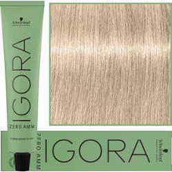 Schwarzkopf Professional Igora Zero Amm - profesjonalna farba do włosów bez amoniaku, 60ml 10-2  |  Ultra Blond Popielaty