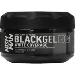 Nishman Black Gel White Coverage - żel odsiwiający do włosów, 300ml