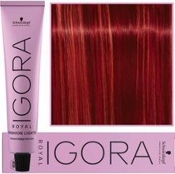 Schwarzkopf Professional Igora Royal Fashion Lights – nadająca blasku farba do włosów, 60ml L-88  |  Czerwony Ekstra